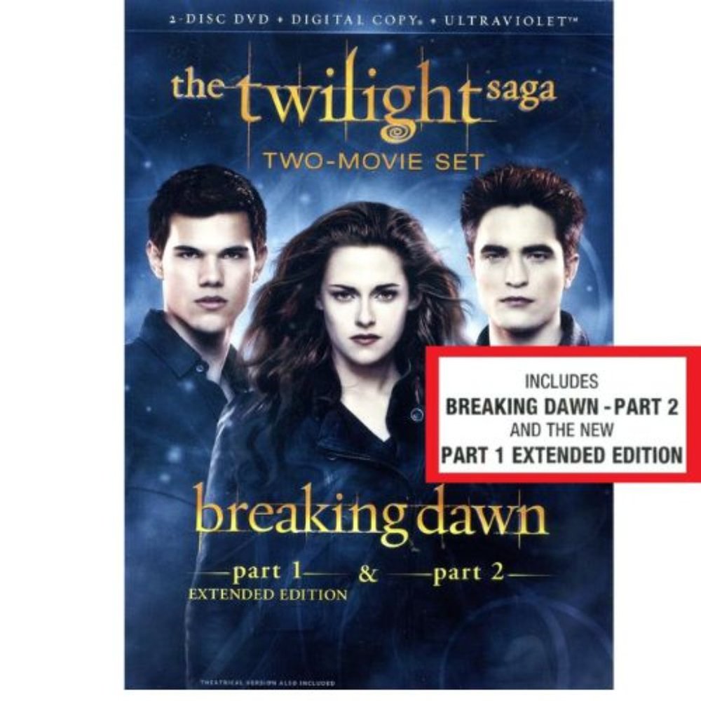 The Twilight Saga breaking dawn Part 1 & Part 2 PG-13 Unrated for Ext Ver